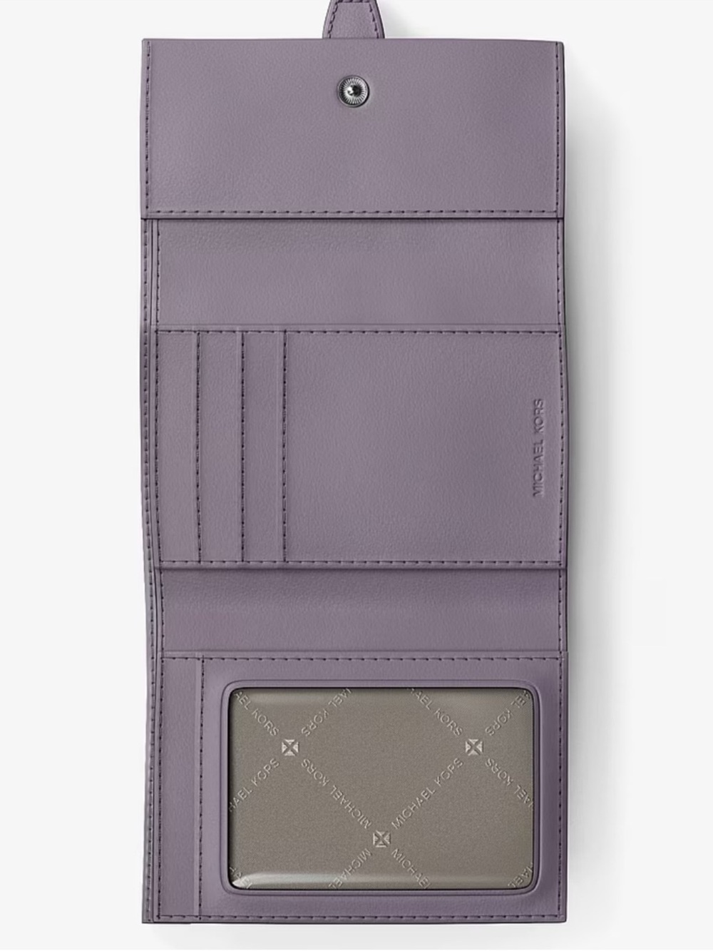 Michael Kors Greenwich Medium Leather Trifold Wallet - Picture 2 of 7